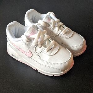 White & Pink Nike Air Max 90 LTR (TD)